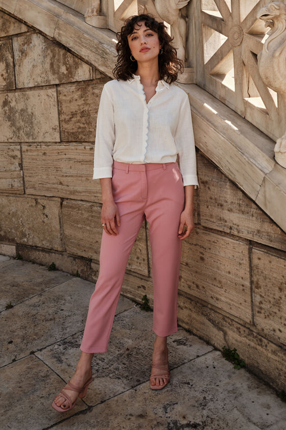 Solid Straight Bottom, Pink, image 1